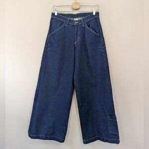 Vintage 90s Y2K Raver Skater‎ Wide Leg Baggy Jeans Pipes